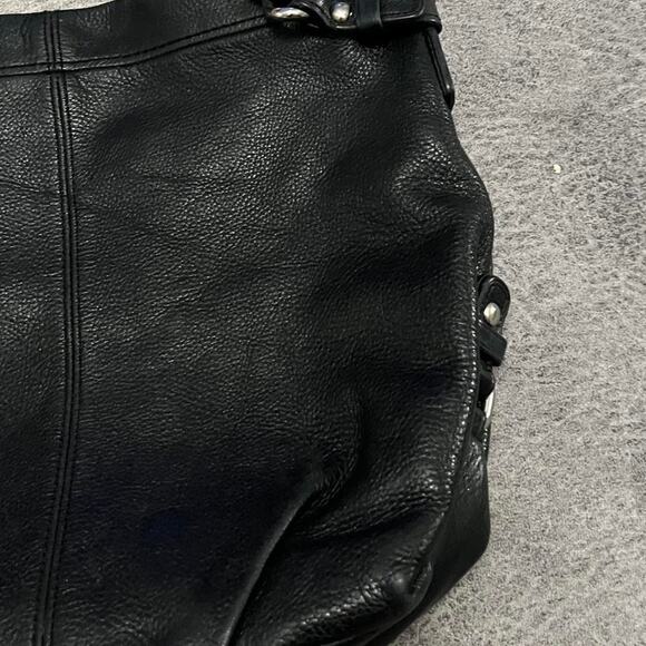 Coach black leather shoulder bag hobo Y2k - Picture 2 of 7